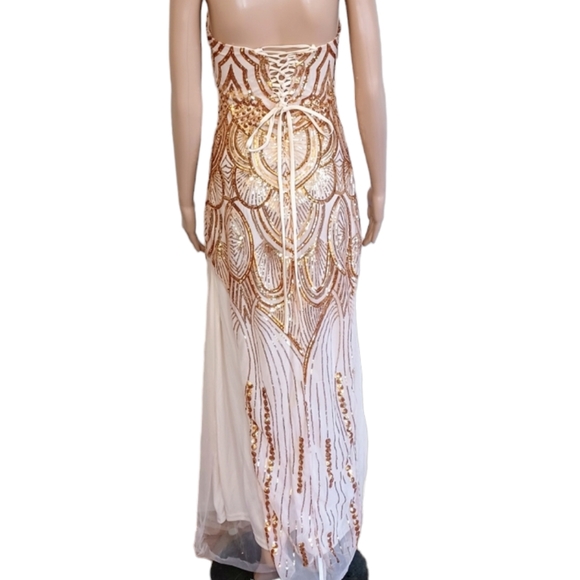 Great Gatsby Art Deco Sequined Dress - Picture 8 of 12